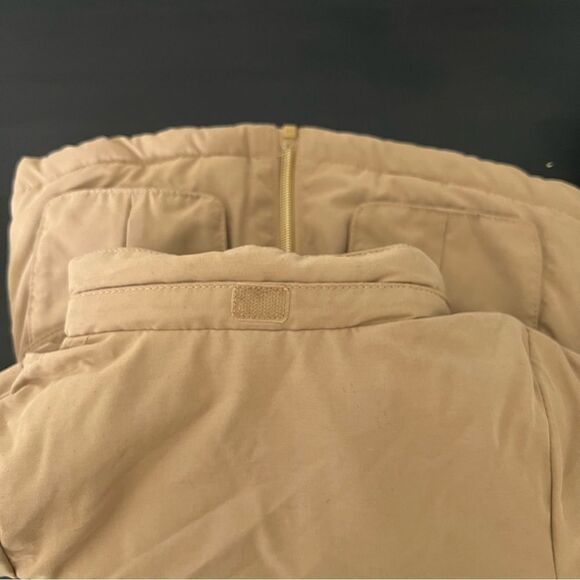 H&M Jacket Girls Puff Puffer Coat Winter Beige 12M Months Full Zip Pockets - Picture 8 of 12